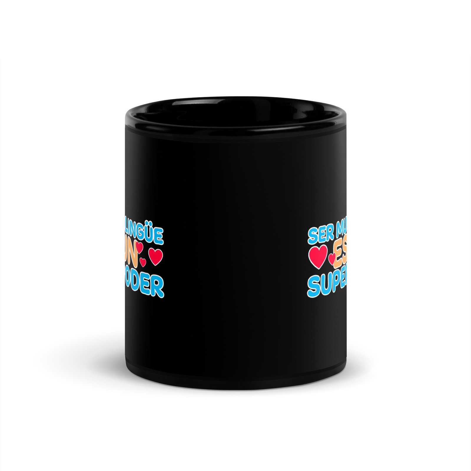 Superpoder Black Glossy Mug - Image 3