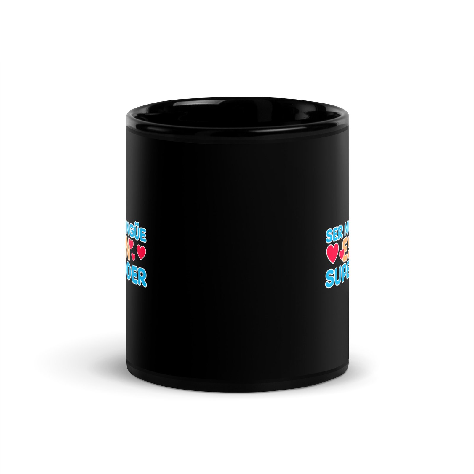 Superpoder Black Glossy Mug - Image 6